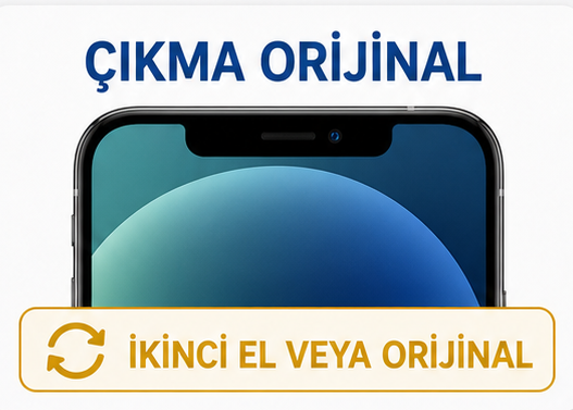 iPhone çıkma orijinal ekran değişimi sonrasında İkinci El parça bildirimi