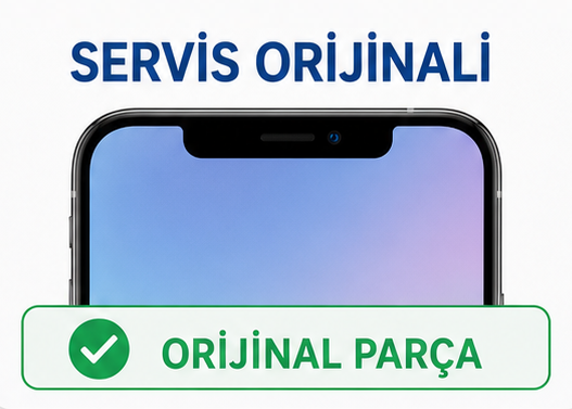 iPhone servis orijinali ekran değişimi sonrasında Orijinal Parça bildirimi