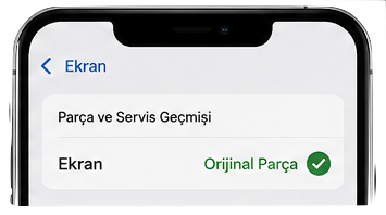 iPhone orijinal parça bildirimi